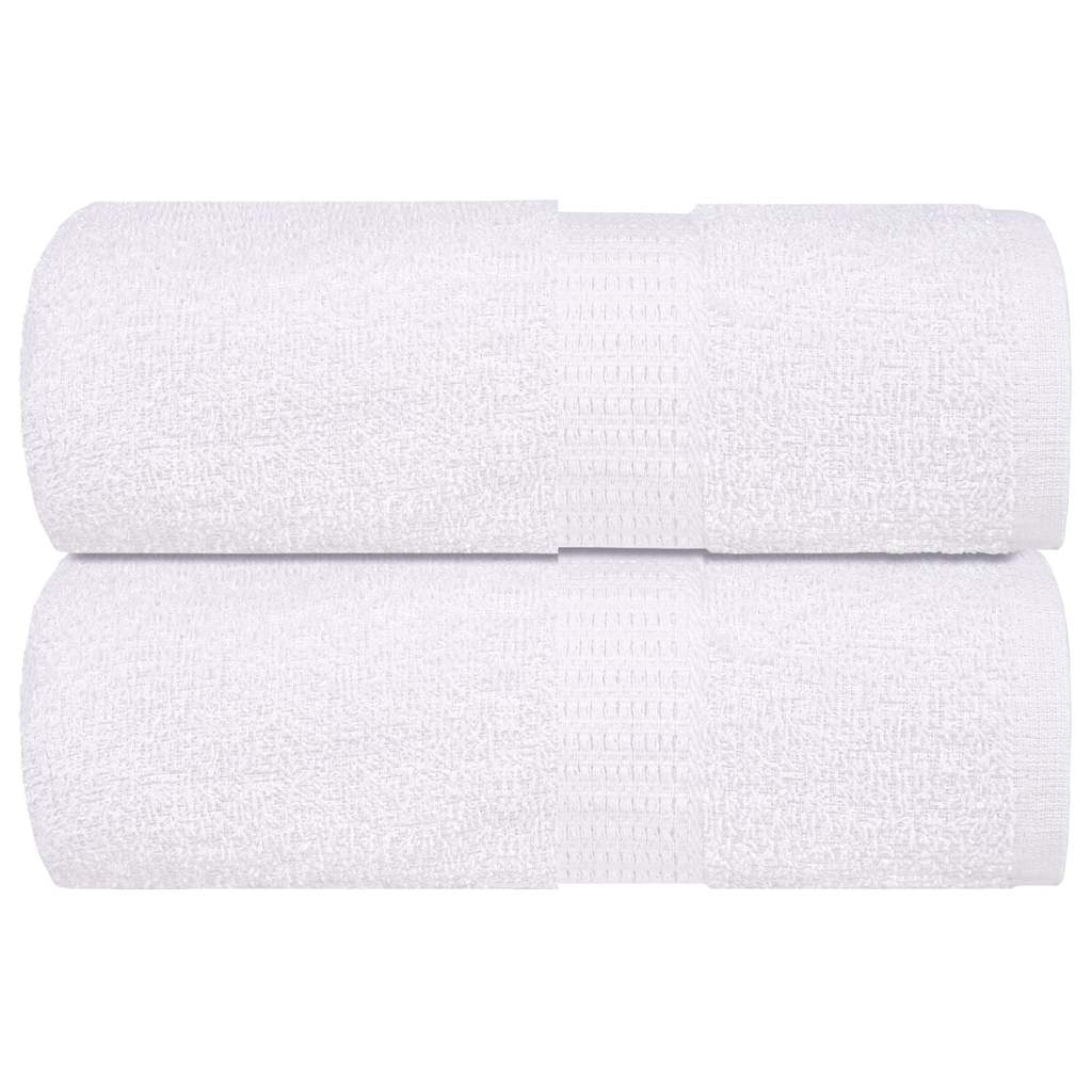 vidaXL Soap Towels 2 pcs White 30x30 cm 360 gsm 100% Cotton