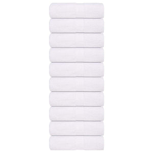 vidaXL Guest Towels 10 pcs White 30x50 cm 360 gsm 100% Cotton