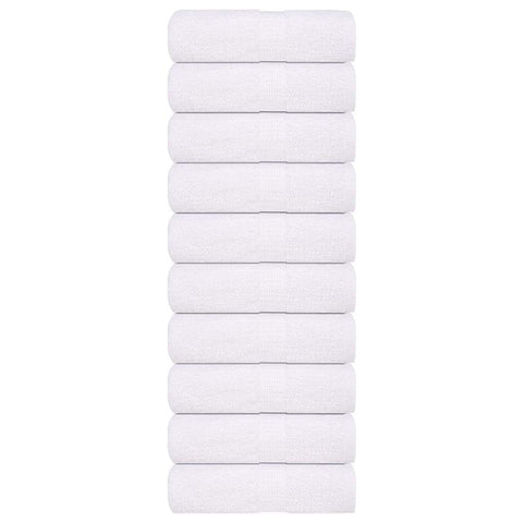 vidaXL Guest Towels 10 pcs White 30x50 cm 360 gsm 100% Cotton