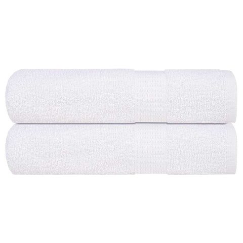 vidaXL Shower Towels 2 pcs White 70x140 cm 360 gsm 100% Cotton