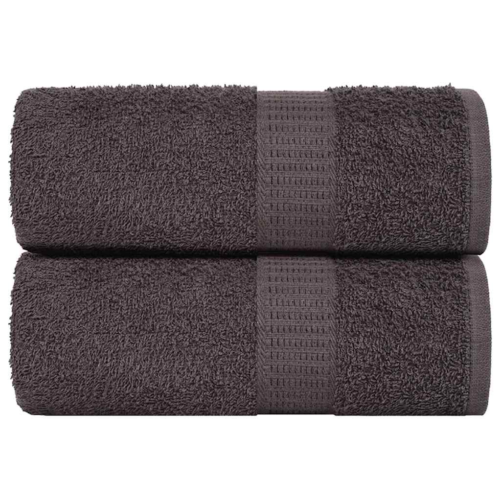 vidaXL Soap Towels 2 pcs Anthracite 30x30 cm 360 gsm 100% Cotton