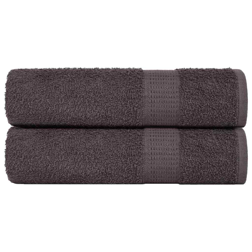 vidaXL Shower Towels 2 pcs Anthracite 70x140 cm 360 gsm 100% Cotton