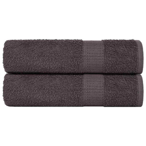 vidaXL Shower Towels 2 pcs Anthracite 70x140 cm 360 gsm 100% Cotton