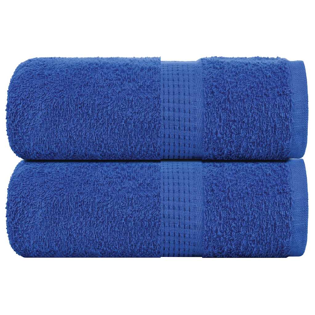 vidaXL Guest Towels 2 pcs Blue 30x50 cm 360 gsm 100% Cotton