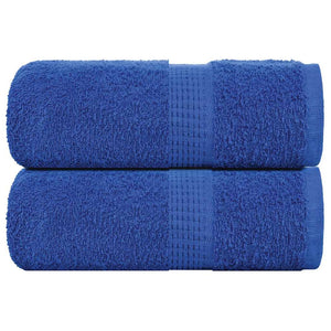 vidaXL Guest Towels 2 pcs Blue 30x50 cm 360 gsm 100% Cotton