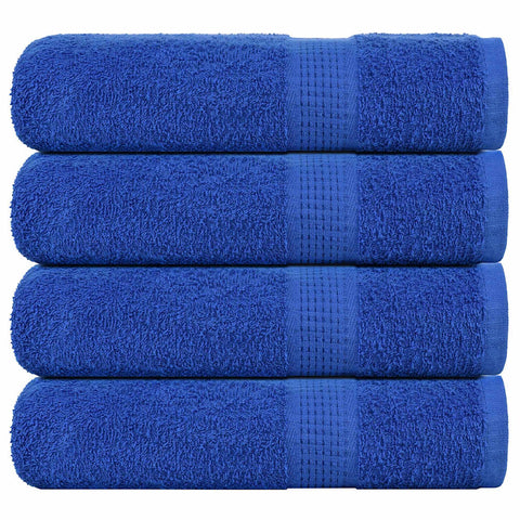 vidaXL Hand Towels 4 pcs Blue 50x100 cm 360 gsm 100% Cotton