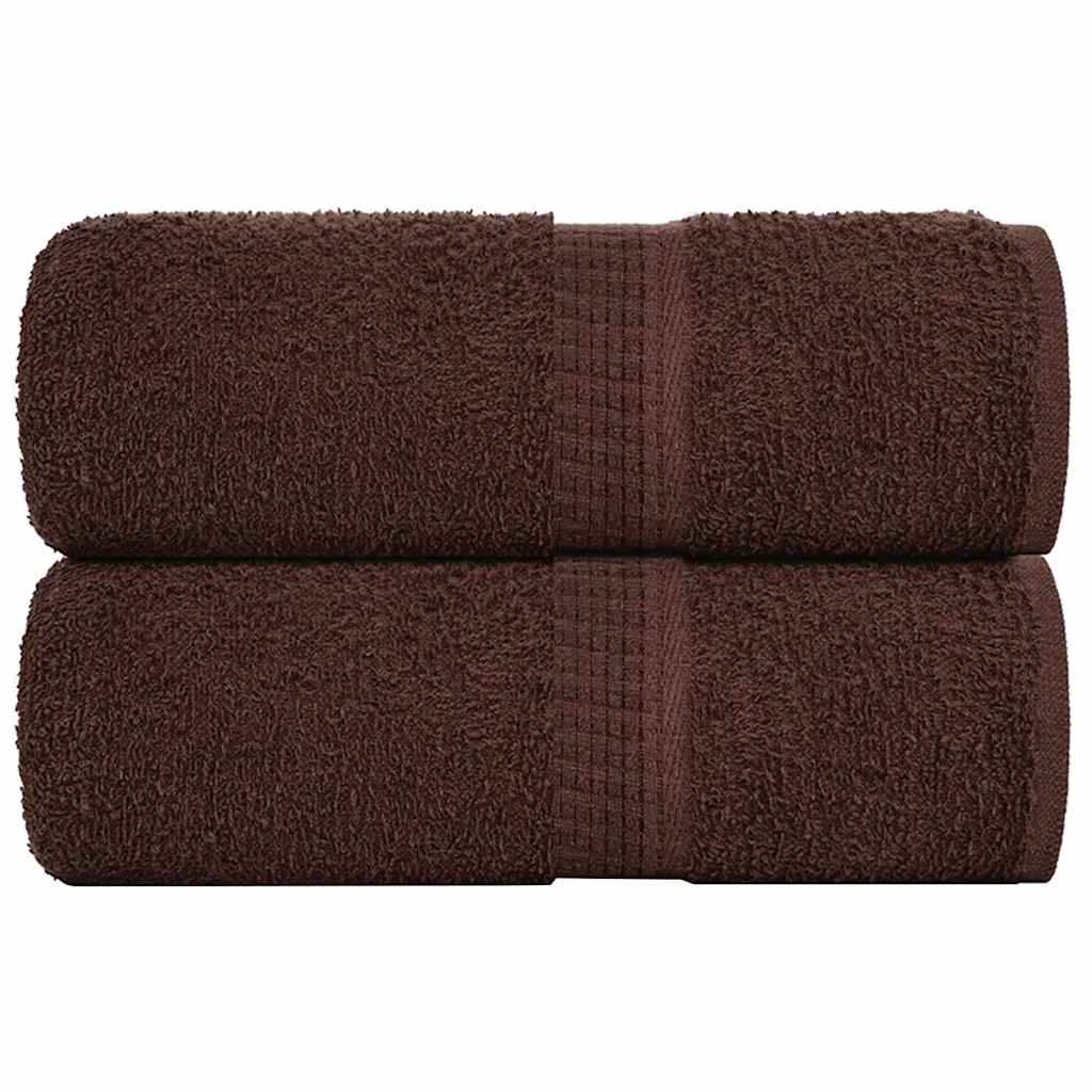 vidaXL Soap Towels 2 pcs Brown 30x30 cm 360 gsm 100% Cotton