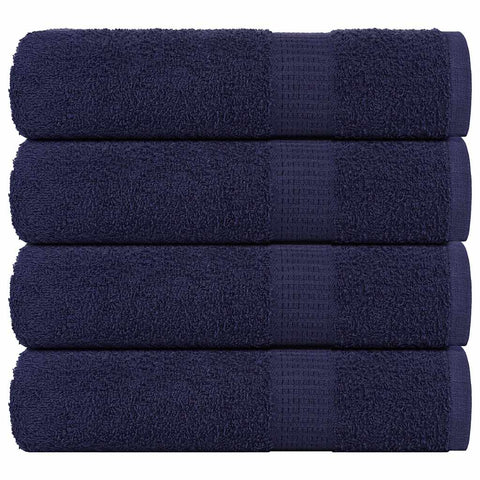 vidaXL Hand Towels 4 pcs Navy Blue 50x100 cm 360 gsm 100% Cotton