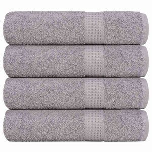 vidaXL Hand Towels 4 pcs Grey 50x100 cm 360 gsm 100% Cotton