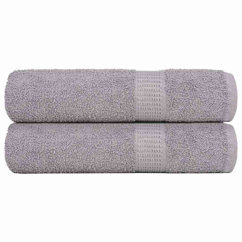 vidaXL Shower Towels 2 pcs Grey 70x140 cm 360 gsm 100% Cotton