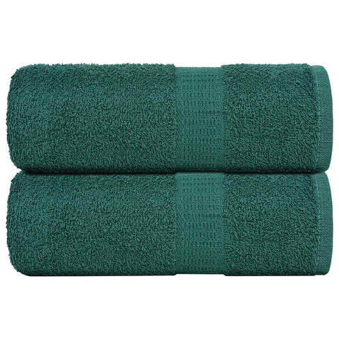 vidaXL Soap Towels 2 pcs Green 30x30 cm 360 gsm 100% Cotton