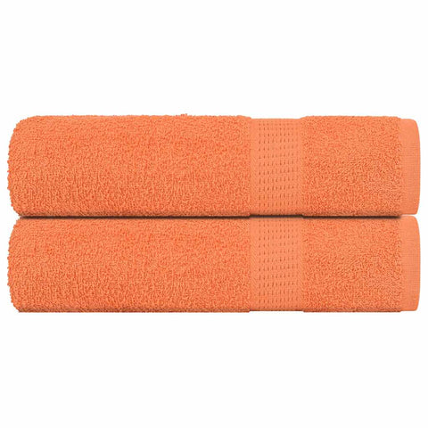 vidaXL Shower Towels 2 pcs Orange 70x140 cm 360 gsm 100% Cotton