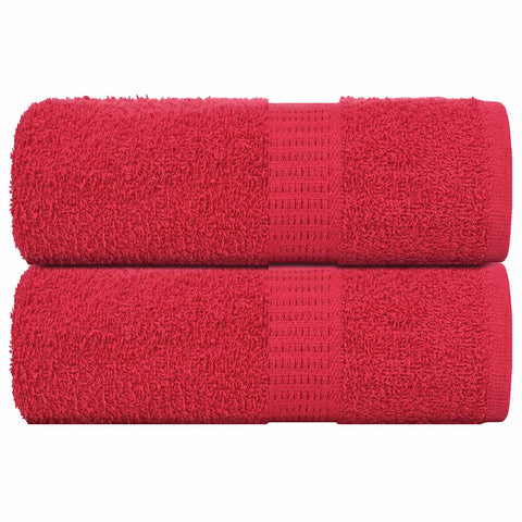 vidaXL Soap Towels 2 pcs Red 30x30 cm 360 gsm 100% Cotton