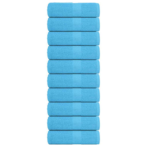 vidaXL Guest Towels 10 pcs Turquoise 30x50 cm 360 gsm 100% Cotton