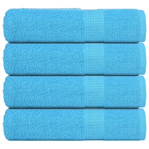 vidaXL Hand Towels 4 pcs Turquoise 50x100 cm 360 gsm 100% Cotton