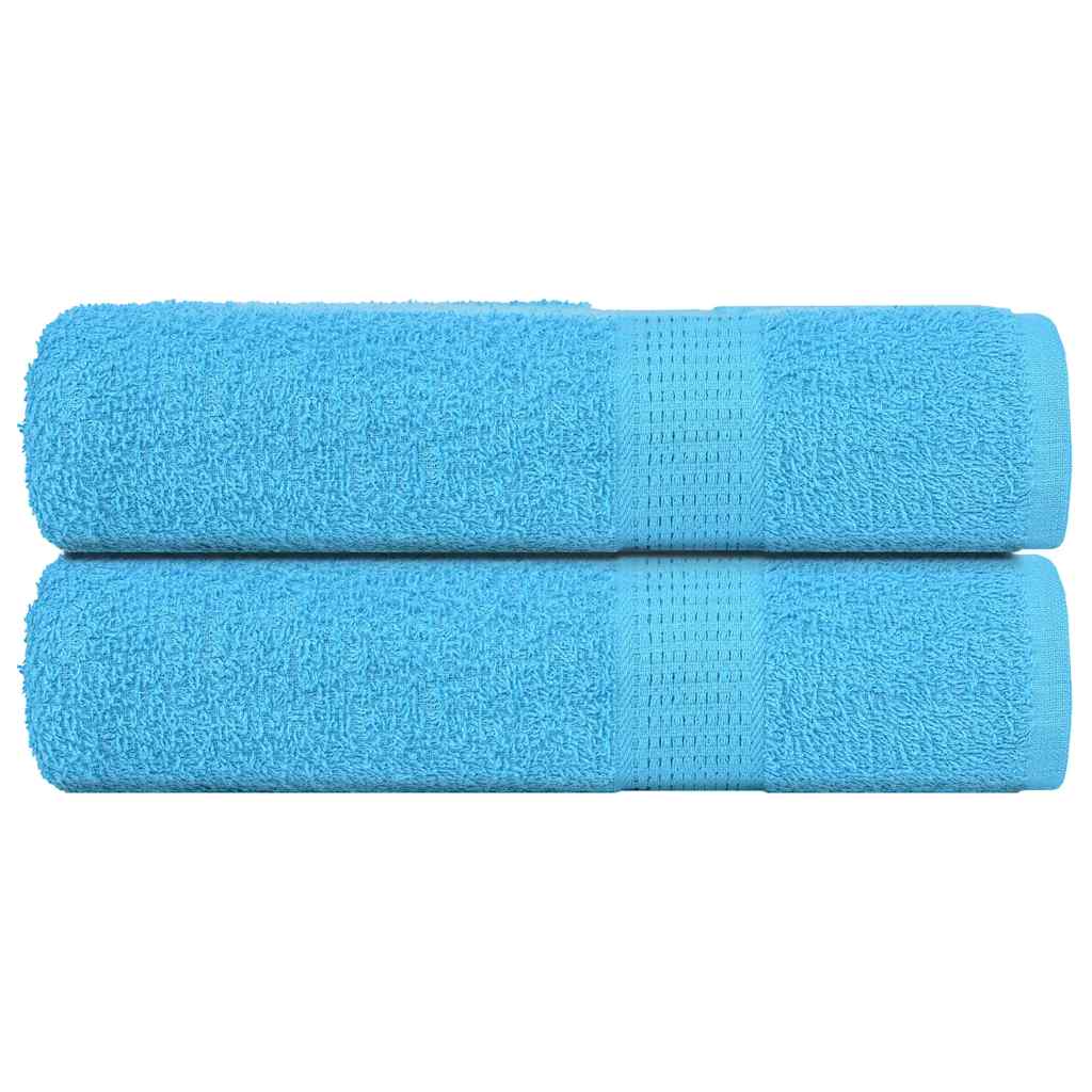 vidaXL Shower Towels 2 pcs Turquoise 70x140 cm 360 gsm 100% Cotton