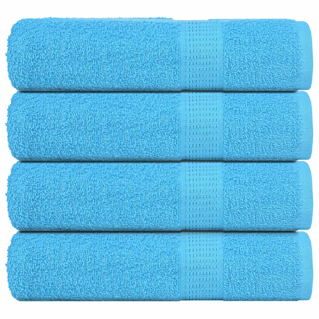 vidaXL Shower Towels 4 pcs Turquoise 70x140 cm 360 gsm 100% Cotton