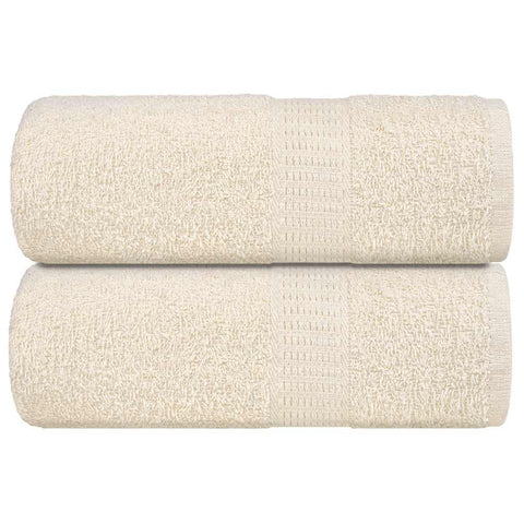 vidaXL Soap Towels 2 pcs Cream 30x30 cm 360 gsm 100% Cotton