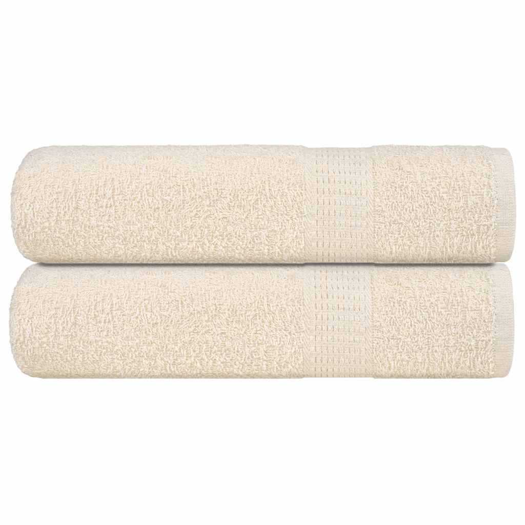 vidaXL Shower Towels 2 pcs Cream 70x140 cm 360 gsm 100% Cotton