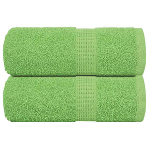 vidaXL Guest Towels 2 pcs Apple Green 30x50 cm 360 gsm 100% Cotton