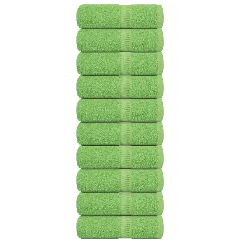 vidaXL Guest Towels 10 pcs Apple Green 30x50 cm 360 gsm 100% Cotton