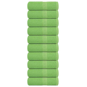 vidaXL Guest Towels 10 pcs Apple Green 30x50 cm 360 gsm 100% Cotton