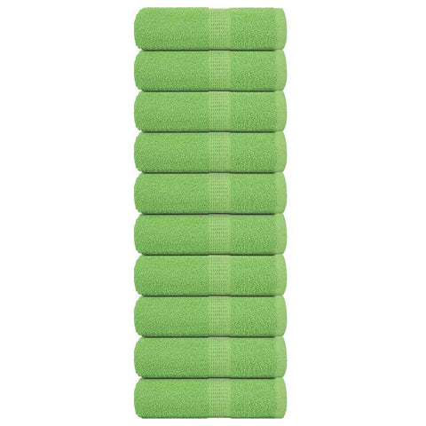 vidaXL Guest Towels 10 pcs Apple Green 30x50 cm 360 gsm 100% Cotton