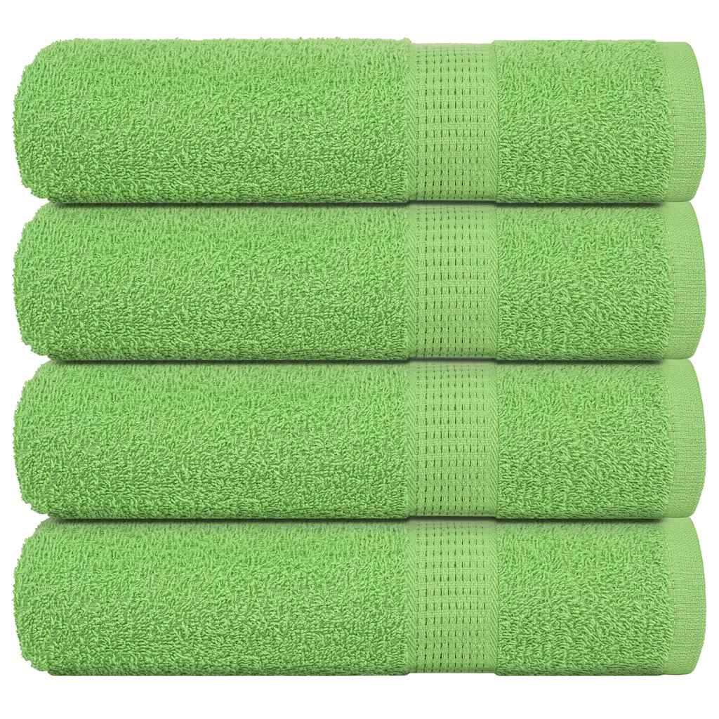 vidaXL Hand Towels 4 pcs Apple Green 50x100 cm 360 gsm 100% Cotton