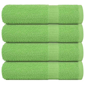 vidaXL Hand Towels 4 pcs Apple Green 50x100 cm 360 gsm 100% Cotton