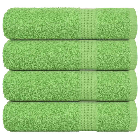 vidaXL Hand Towels 4 pcs Apple Green 50x100 cm 360 gsm 100% Cotton