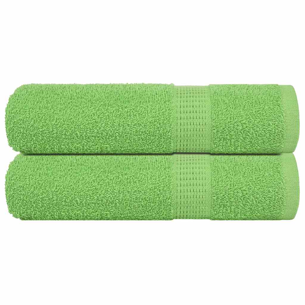 vidaXL Shower Towels 2 pcs Apple Green 70x140 cm 360 gsm 100% Cotton