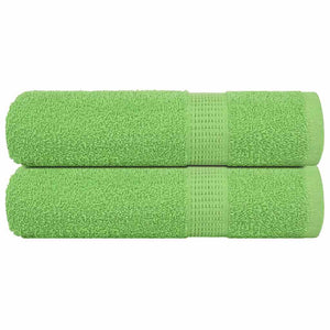 vidaXL Shower Towels 2 pcs Apple Green 70x140 cm 360 gsm 100% Cotton