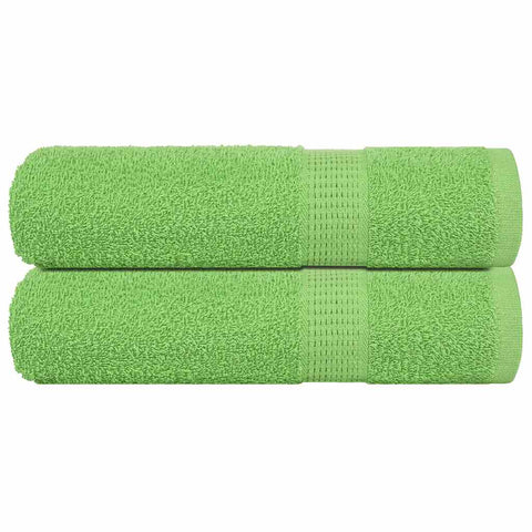 vidaXL Shower Towels 2 pcs Apple Green 70x140 cm 360 gsm 100% Cotton