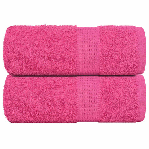 vidaXL Guest Towels 2 pcs Pink 30x50 cm 360 gsm 100% Cotton