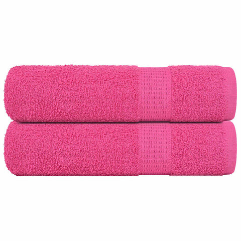 vidaXL Shower Towels 2 pcs Pink 70x140 cm 360 gsm 100% Cotton