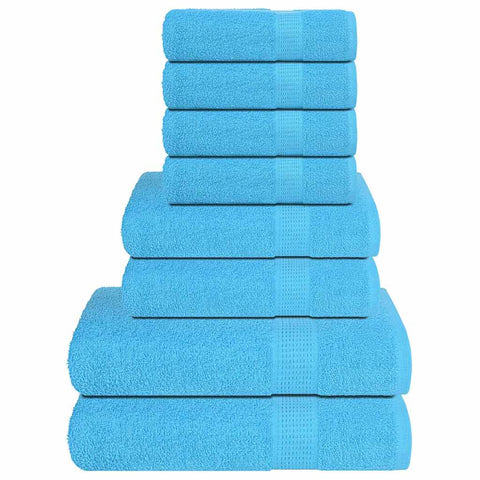 vidaXL 8 Piece Towel Set Turquoise 360 gsm 100% Cotton