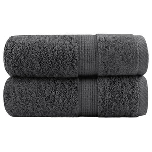 vidaXL Premium Soap Towels SOLUND 2pcs Anthracite 30x30cm 600gsm