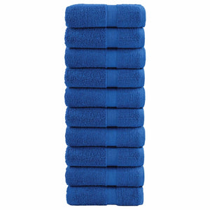 vidaXL Premium Soap Towels SOLUND 10pcs Blue 30x30cm 600gsm