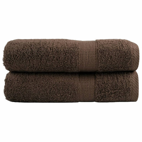 vidaXL Premium Hand Towels SOLUND 2pcs Brown 50x100cm 600gsm