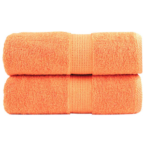 vidaXL Premium Soap Towels SOLUND 2 pcs Orange 30x30 cm 600 gsm