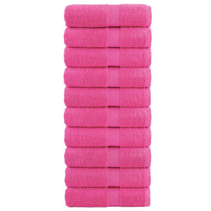 vidaXL Premium Soap Towels SOLUND 10 pcs Pink 30x30 cm 600 gsm