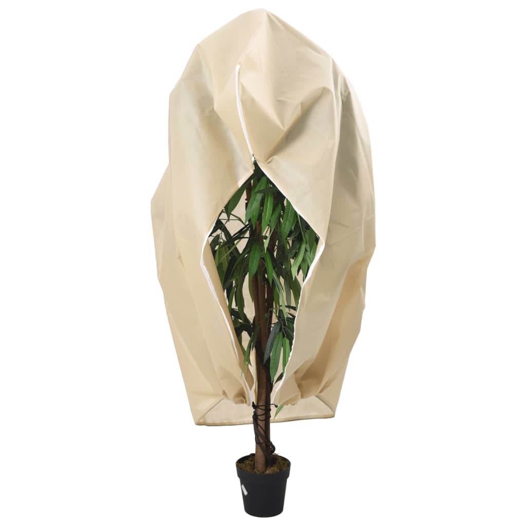 vidaXL Plant Fleece Cover with Zip 70 g/m¶ý 3.14x2.5 m