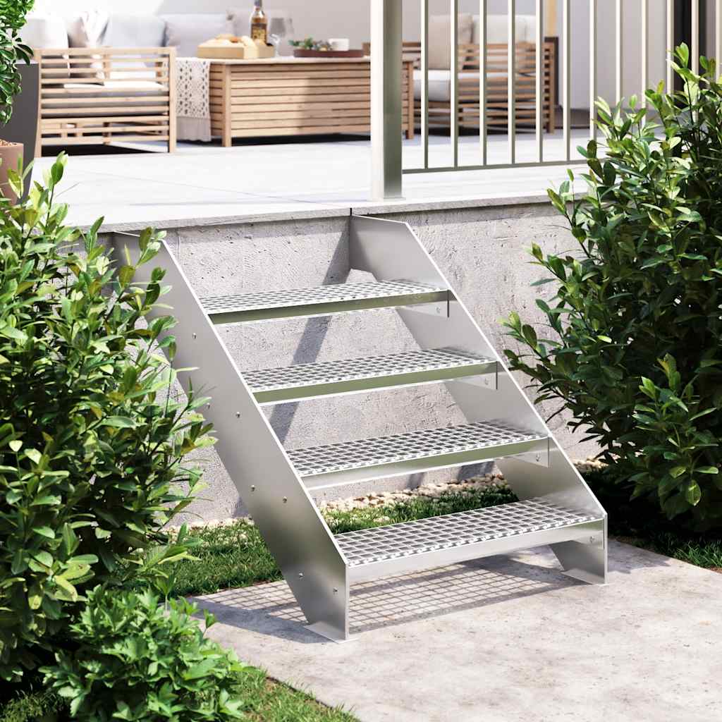 vidaXL Grate Step 70x24x7 cm Galvanised Steel