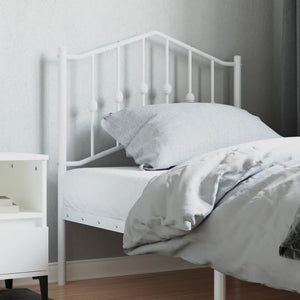 vidaXL Metal Headboard White 80 cm