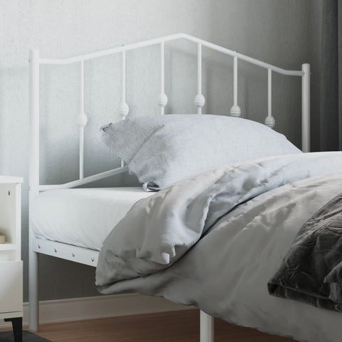 vidaXL Metal Headboard White 107 cm