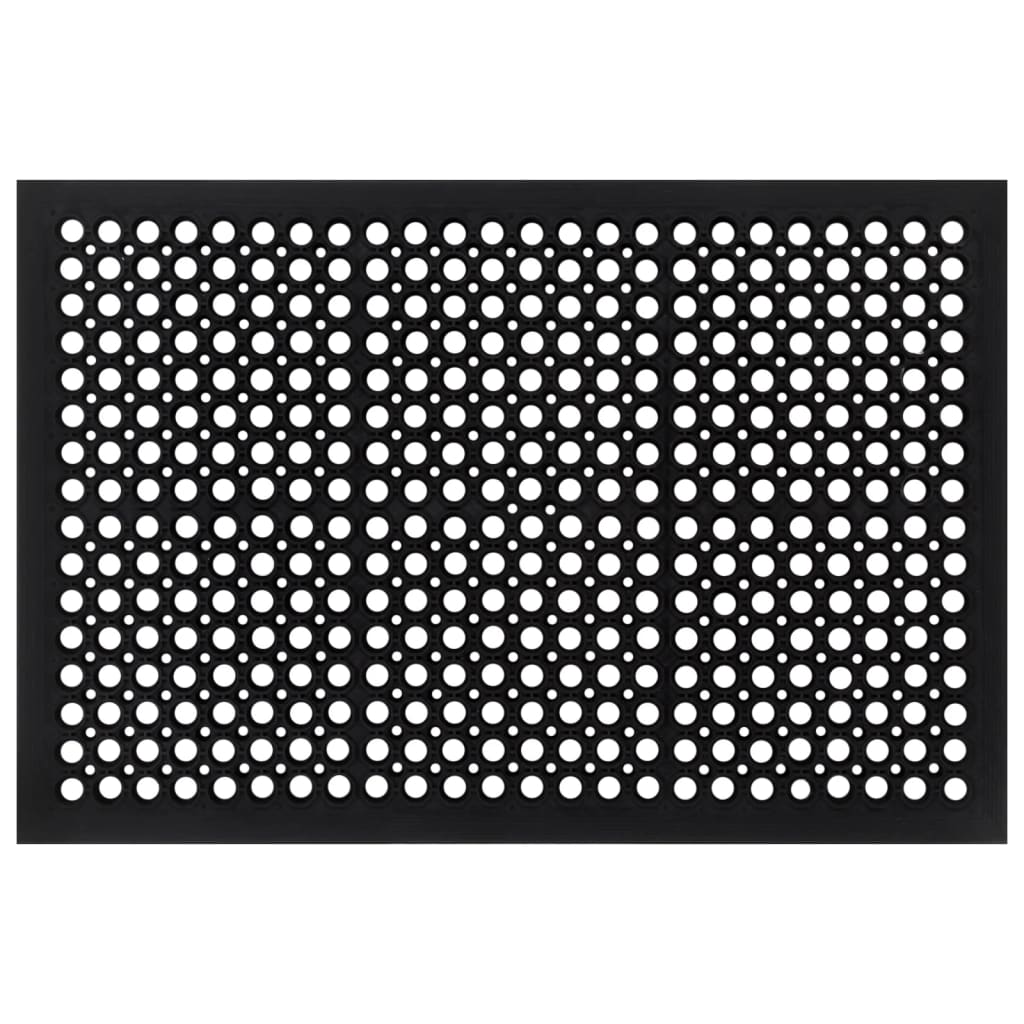 vidaXL Door Mat Rectangular 60x90 cm Rubber