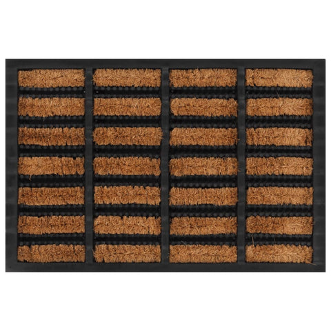 vidaXL Door Mat Rectangular 40x60 cm Rubber and Coir