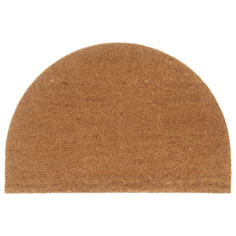 vidaXL Door Mat Natural Half Round 60x90 cm Tufted Coir