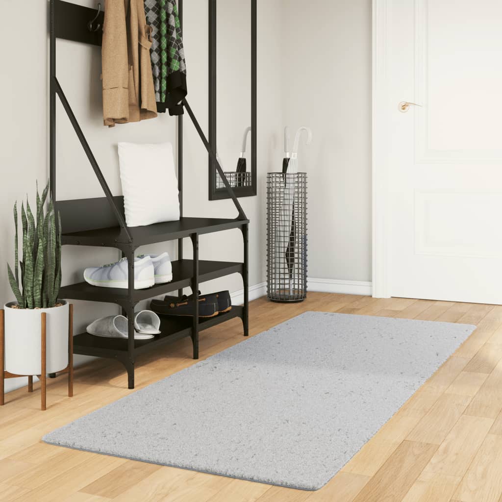 vidaXL Rug HUARTE Short Pile Soft and Washable Grey 80x200 cm