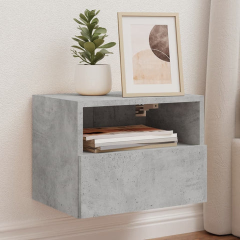 vidaXL TV Wall Cabinet Concrete Grey 40x30x30 cm Engineered Wood